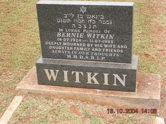 WITKIN Bernie 1924-1999