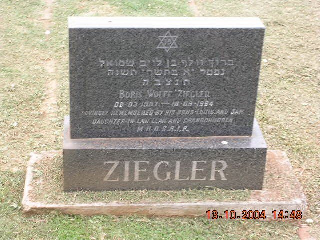 ZIEGLER Boris Wolfe 1907-1994