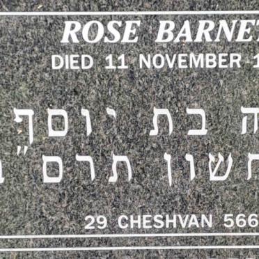 BARNETT Rose -1901