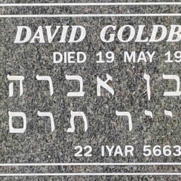GOLDBLATT David -1903