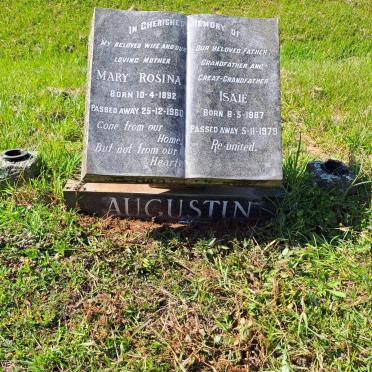 AUGUSTIN Isaie 1887-1979 & Mary Rosina 1892-1960
