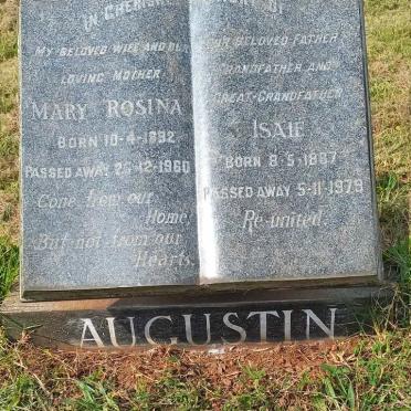 AUGUSTIN Isaie 1887-1979 & Mary Rosina 1892-1960