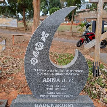 BADENHORST Anna J.C. 1935-2015