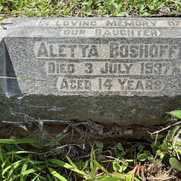 BOSHOFF Aletta -1937