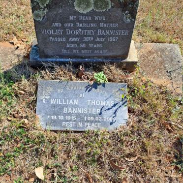 BANNISTER William Thomas 1915-2003 & Violet Dorothy -1967