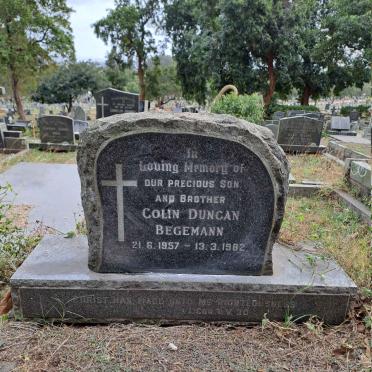 BEGEMANN Colin Duncan 1957-1982