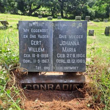 CONRADIE Gert Willem 1898-1967 & Johanna Maria 1904-1989