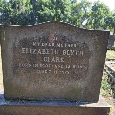 CLARK Elizabeth Blyth 1895-1979