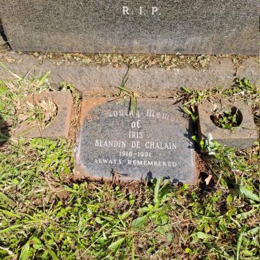 CHALAIN Iris Blandin, de 1918-1991