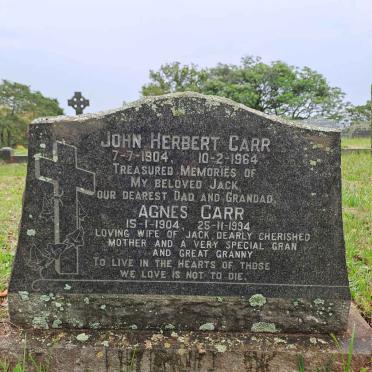 CARR John Herbert 1904-1964 & Agnes 1904-1994