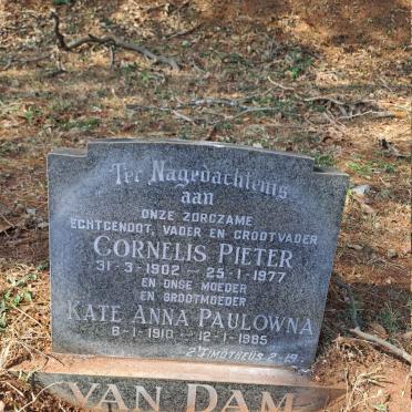 DAM Cornelis Pieter, van 1902-1977 & Kate Anna Paulowna 1910-1985