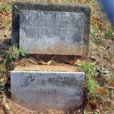 FULTON Johanna -1968 :: ROOS Marie Adele -1974