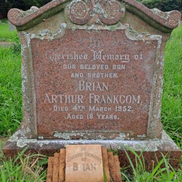FRANKCOM Brian Arthur -1952