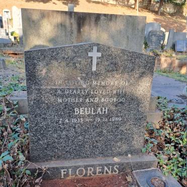 FLORENS Beulah 1935-1989