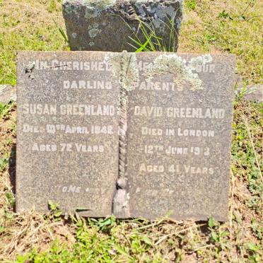 GREENLAND David -1913 & Susan -1942