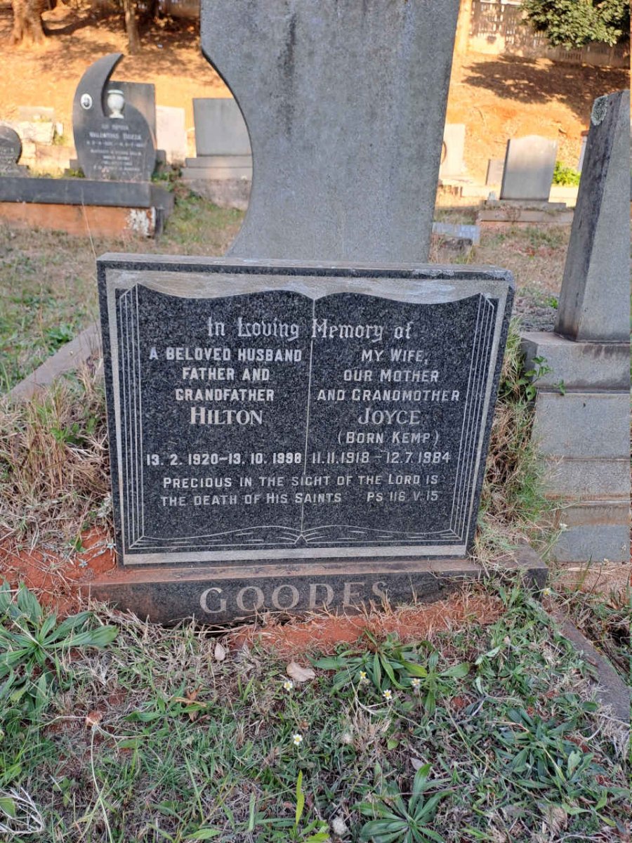 GOODES Hilton1920-1998 & Joyce KEMP 1918-1984