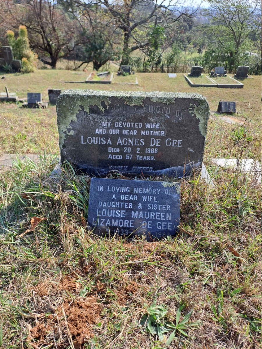 GEE Louisa Agnes, de -1968 :: LIZAMORE Louise Maureen nee DE GEE 1933-1988