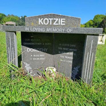 KOTZIE Dorothy 1962-1992