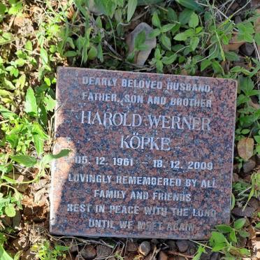 KOPKE Harold Werner 1961-2009