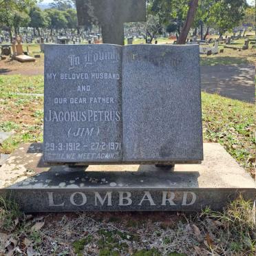 LOMBARD Jacobus Petrus 1912-1971