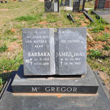 MCGREGOR James 1915-2002 & Barbara 1925-1991