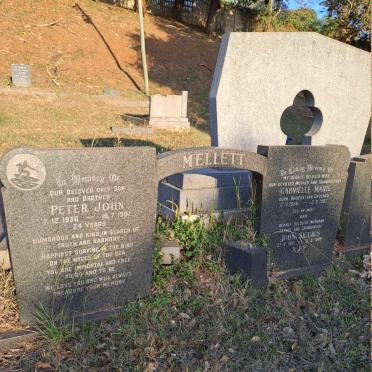 MELLETT John Siccius 1910-1988 &  Gabrielle Marie BROESE VAN GROENOU 1926-1987 :: MELLETT Peter John 1956-1981 _1