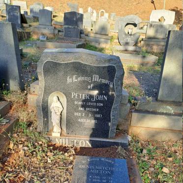 MILTON Peter John -1987 :: MILTON Denis Mitchell 1928-2014