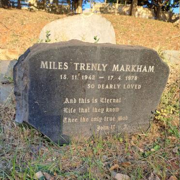 MARKHAM Miles Trenly 1942-1978