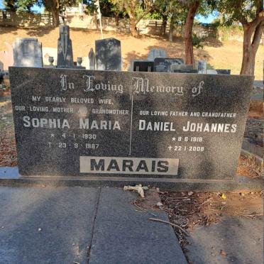 MARAIS Daniel Johannes1918-2008 & Sophia Maria 1930-1987
