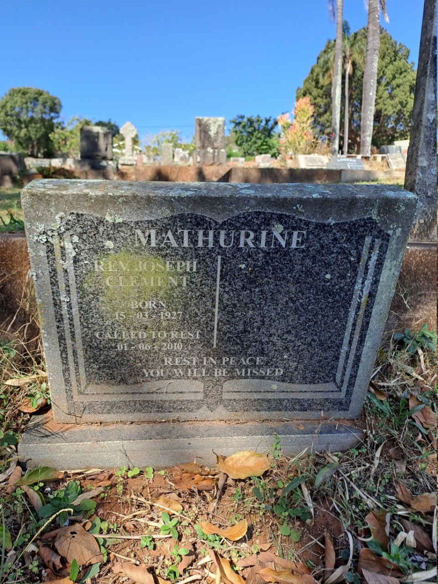 MATHURINE Joseph Clement 1927-2010