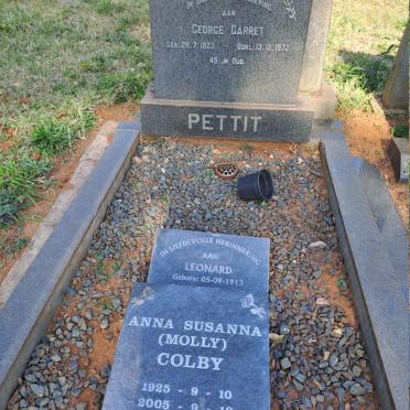 PETTIT George Garret 1923-1972 :: ? Leonard 1913- :: COLBY Anna Susanna 1925-2005