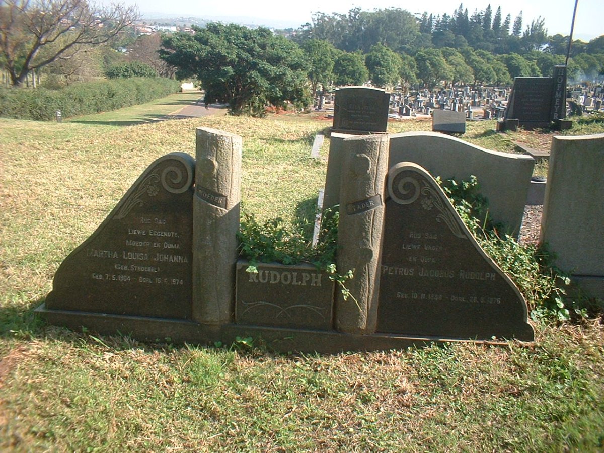 RUDOLPH Petrus Johannes 1898-1976 &amp; Martha Louisa Johanna STROEBEL 1904-1974