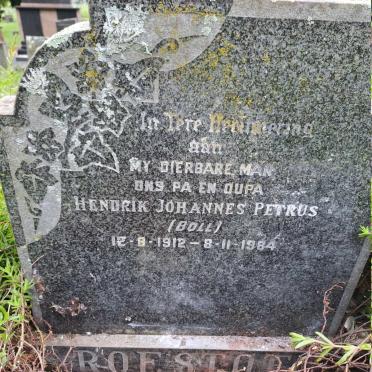 ROESTOF Hendrik Johannes Petrus 1912-1984