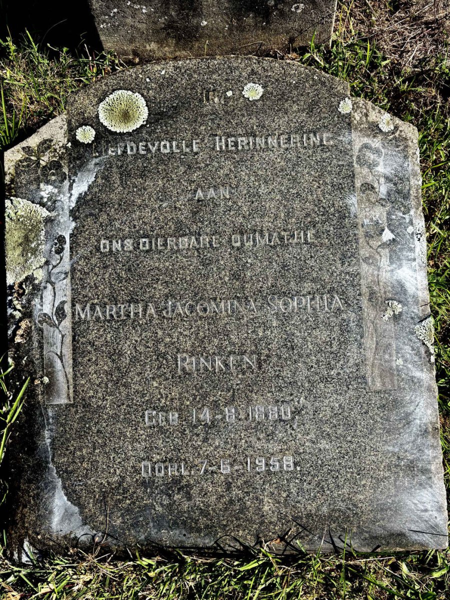 RINKEN Martha Jacomina Sophia 1880-1958