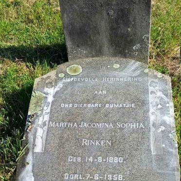 RINKEN Martha Jacomina Sophia 1880-1958