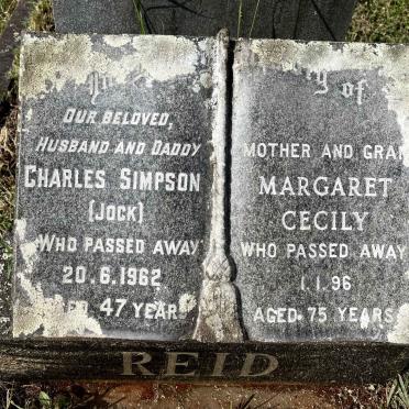 REID Charles Simpson -1962 & Margaret Cecily -1996