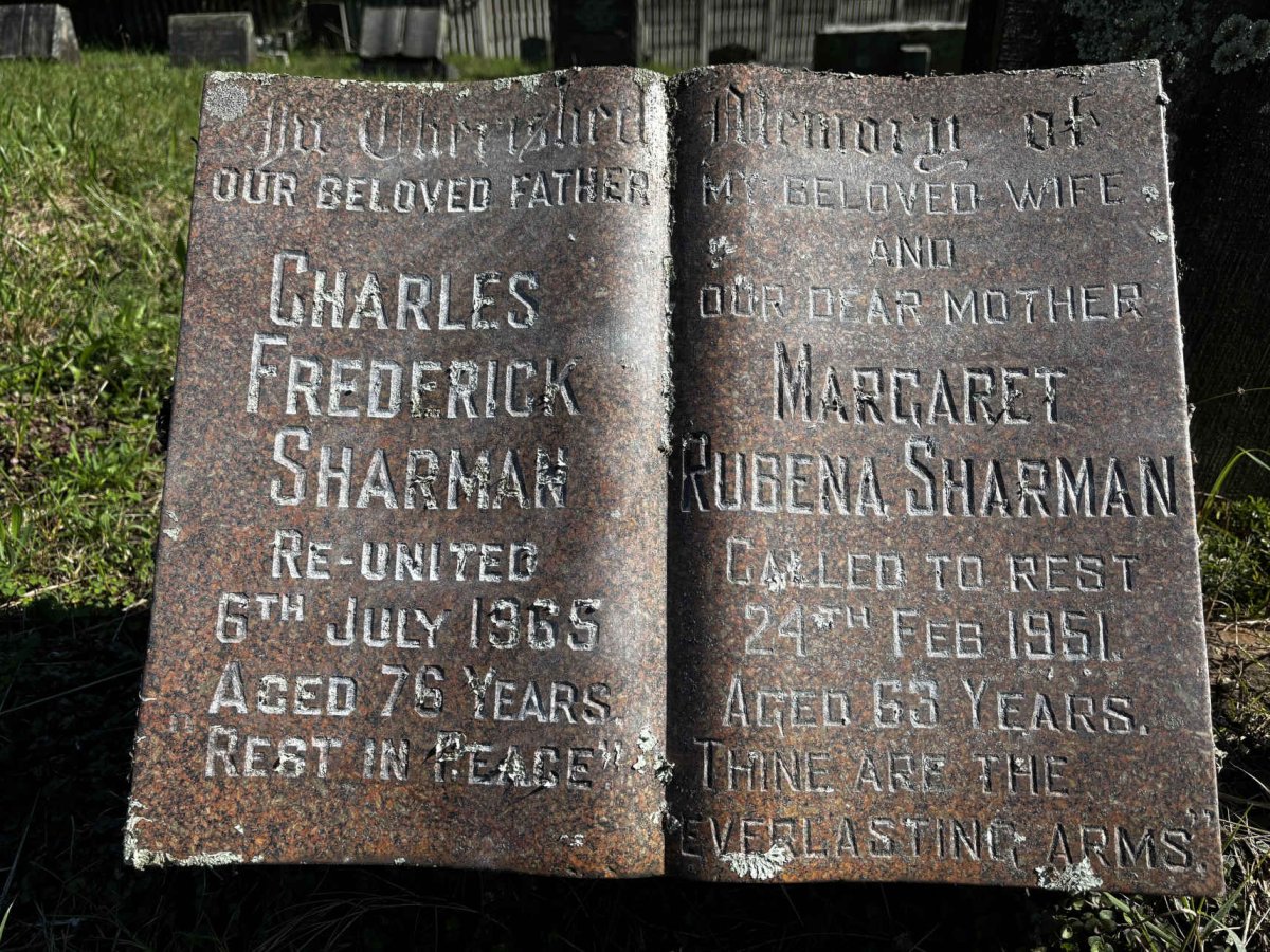 SHARMAN Charles Frederick -1965 & Margaret Rubena -1951