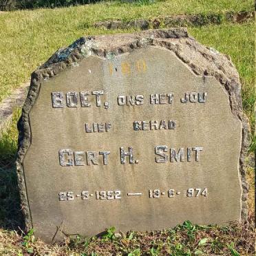 SMITH Gert H. 1952-1974