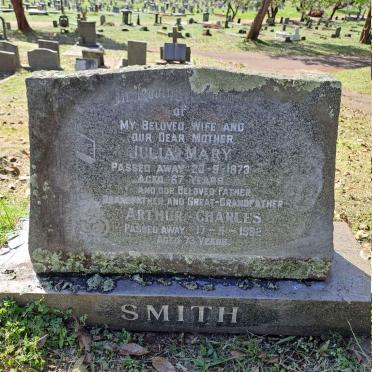 SMITH Arthur Charles -1982 & Julia Mary -1973