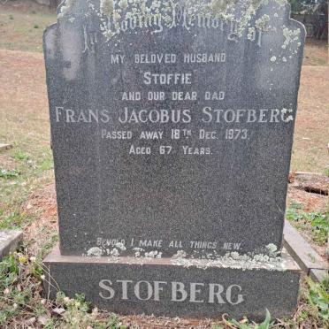STOFBERG Frans Jacobus -1973
