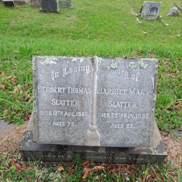 SLATTER Herbert Thomas -1968 & Harriet Mary -1968