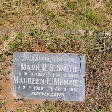 SMITH Mark R.S. 1957-1982 :: MENZIES Maureen E. 1928-1988