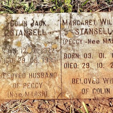 STANSELL Colin Jack 1922-1995 & Margaret Wilson MARSH 1923-2005