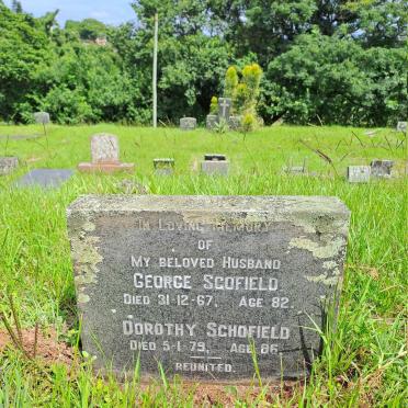 SCHOFIELD George -1967 & Dorothy -1979