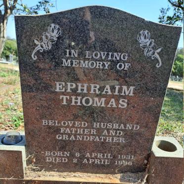 THOMAS Ephraim 1931-1996