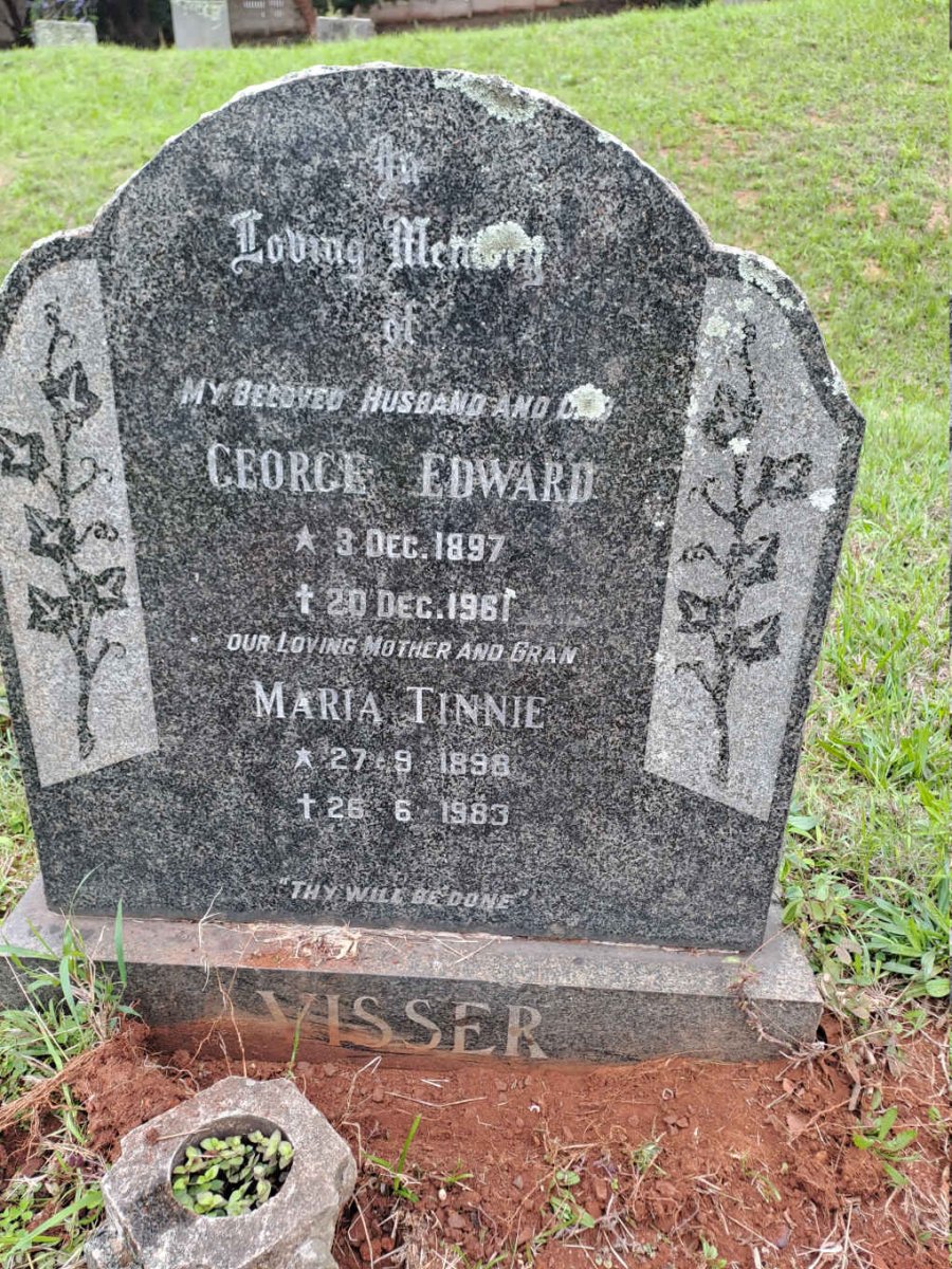 VISSER George Edward 1897-1961 & Maria Tinnie 1898-1983
