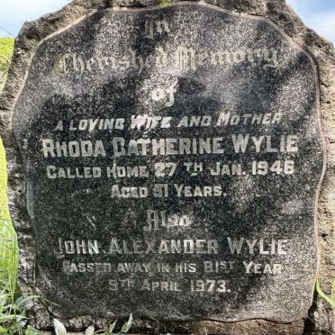 WYLIE John Alexander -1973 & Rhoda Catherine -1946