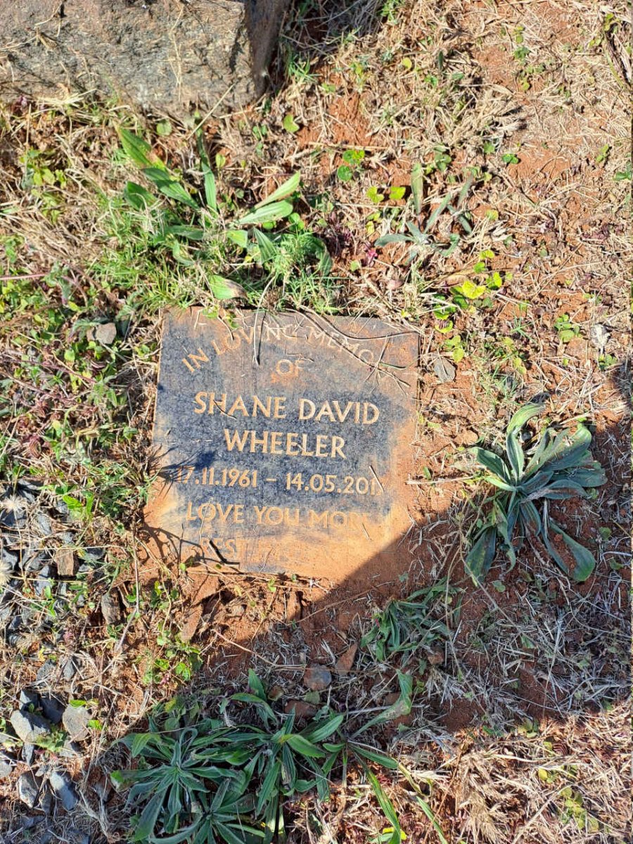 WHEELER Shane David 1961-2017