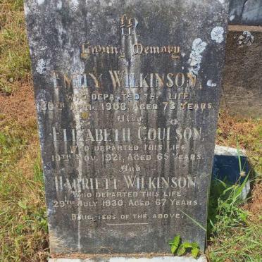 WILKINSON Emily -1908 :: COULSON Elizabeth -1921 :: WILKINSON Harriett -1930