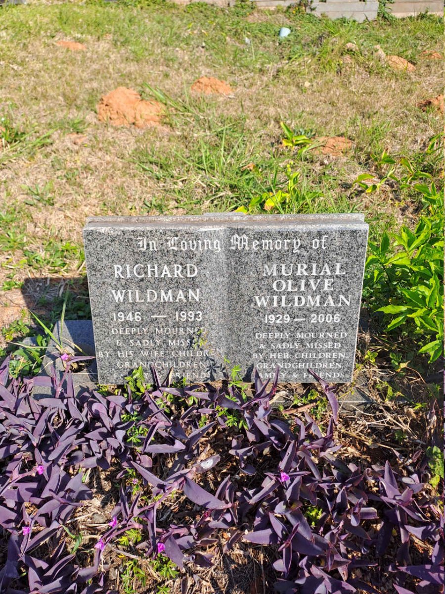 WILDMAN Murial Olive 1929-2006 :: WILDMAN Richard 1946-1993